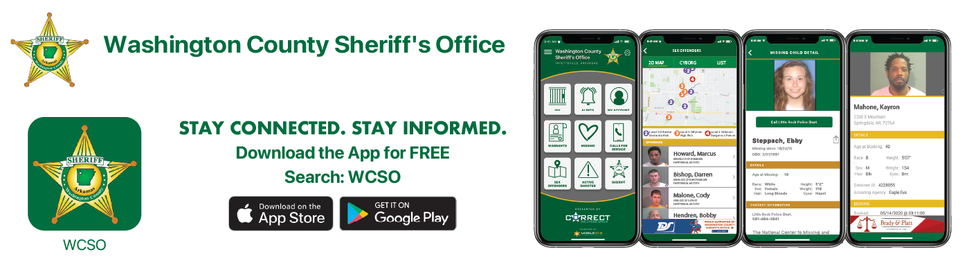 Download the Washington County Sheriff App Now..